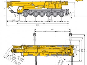 Габариты автокрана 150 тонн