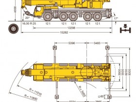 Габариты автокрана 200 тонн