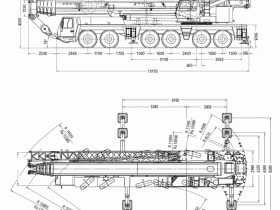 Габариты автокрана 220 тонн