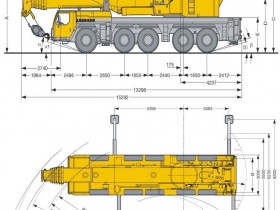 Габариты автокрана 250 тонн