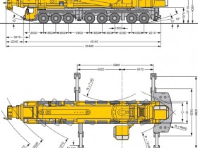 Габариты автокрана 500 тонн